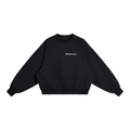 Black Essential Heavyweight Dolman Sleeve Boxy Sweatshirt