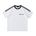 Contrast Tape Crewneck Cotton T-Shirt