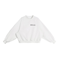 White Essential Heavyweight Dolman Sleeve Boxy Sweatshirt