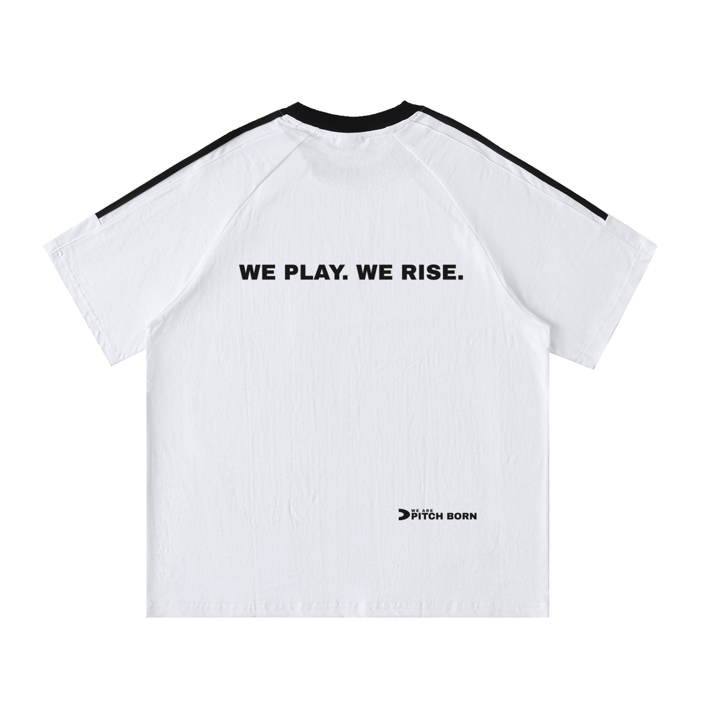 Contrast Tape Crewneck Cotton T-Shirt