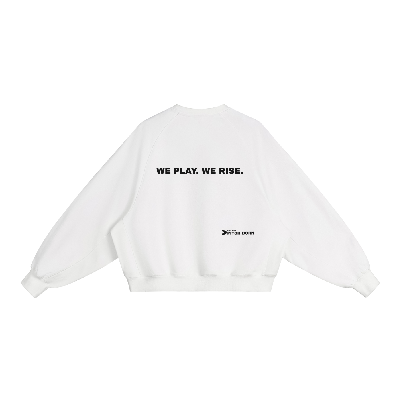 White Essential Heavyweight Dolman Sleeve Boxy Sweatshirt