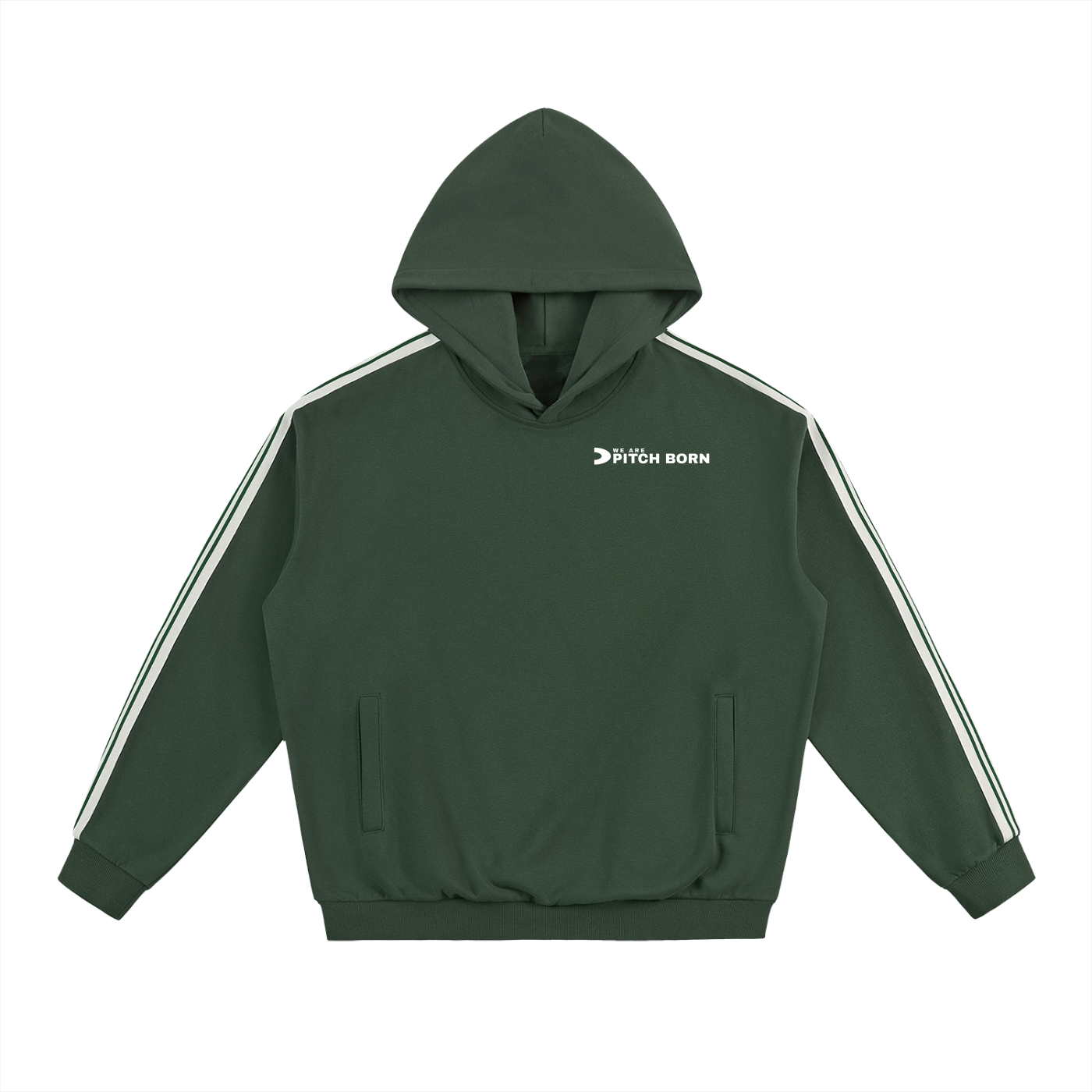 Side Stripe Drop-Shoulder Hoodie