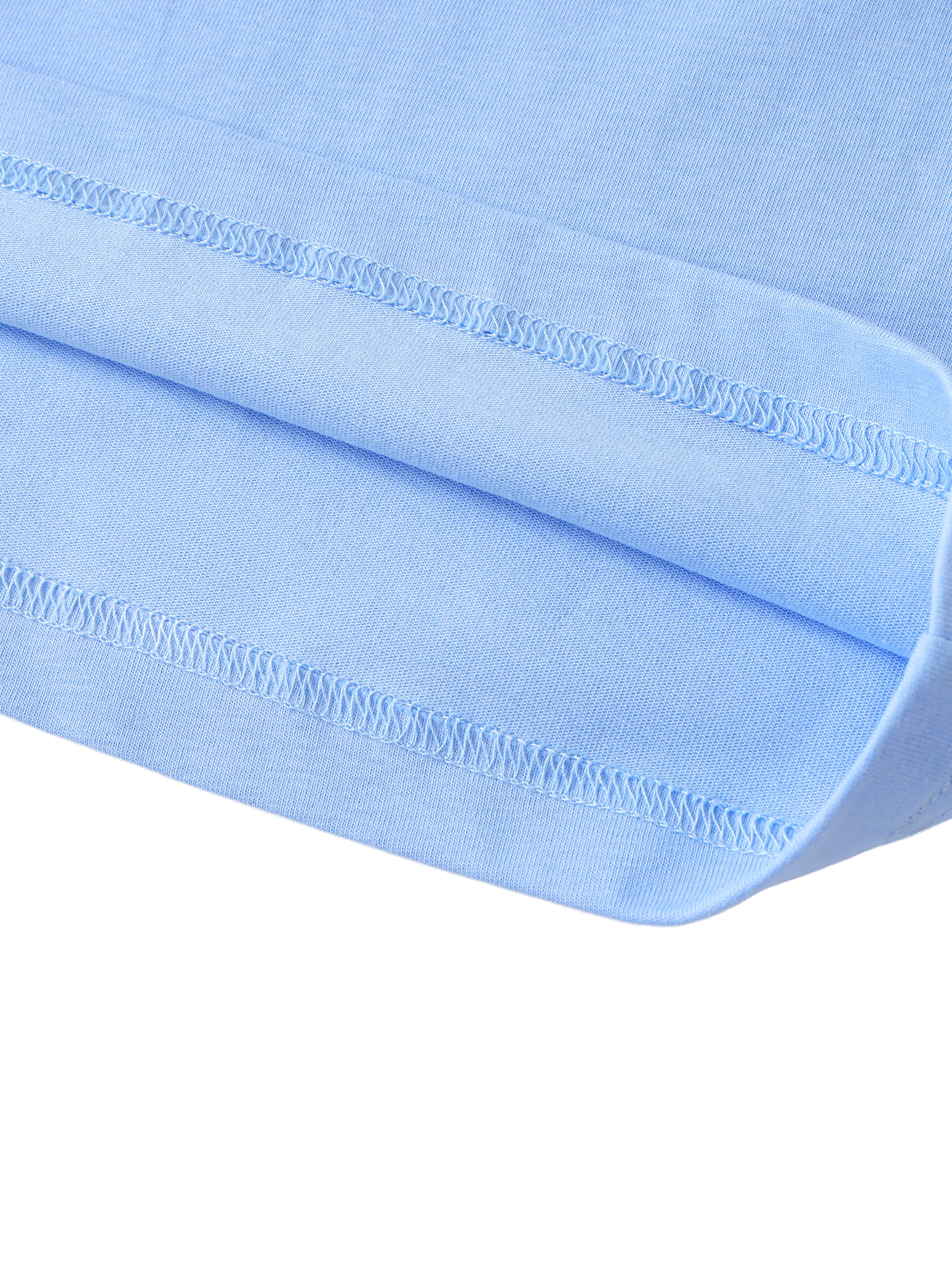 Contrast Tape Crewneck Cotton T-Shirt