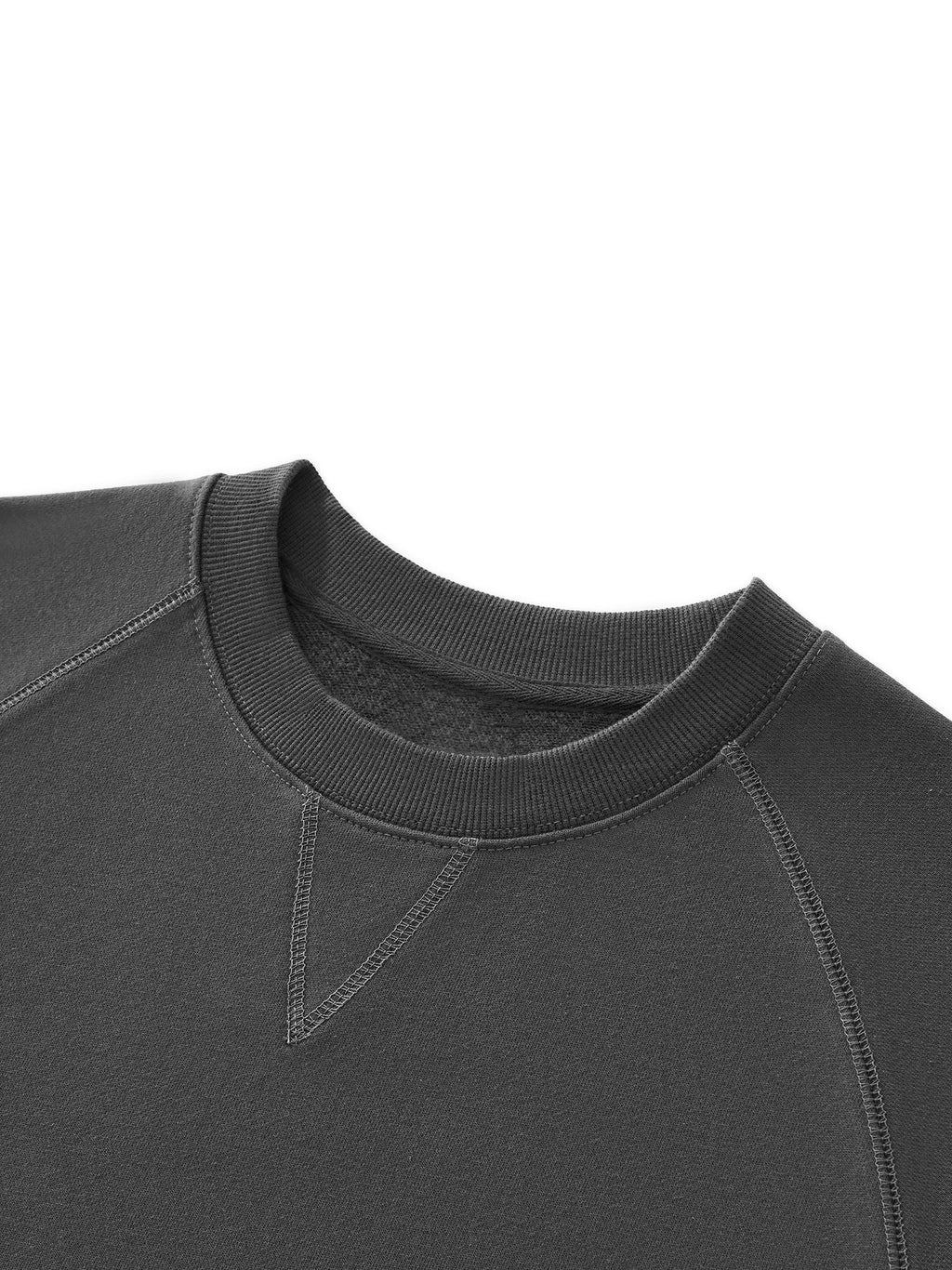 White Essential Heavyweight Dolman Sleeve Boxy Sweatshirt