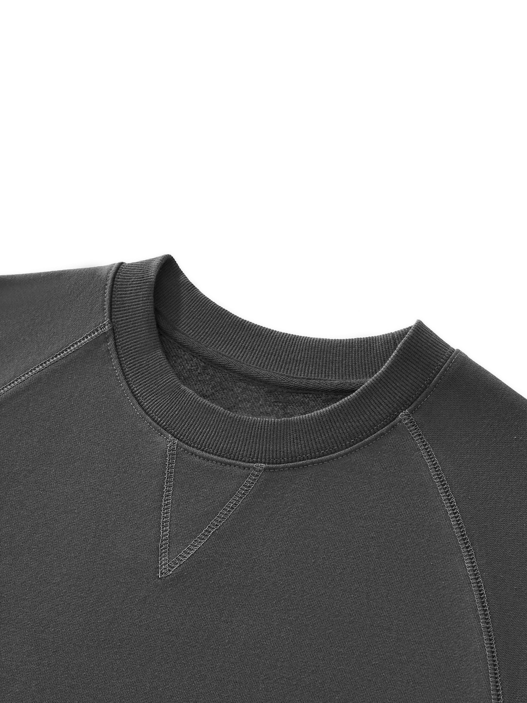 White Essential Heavyweight Dolman Sleeve Boxy Sweatshirt
