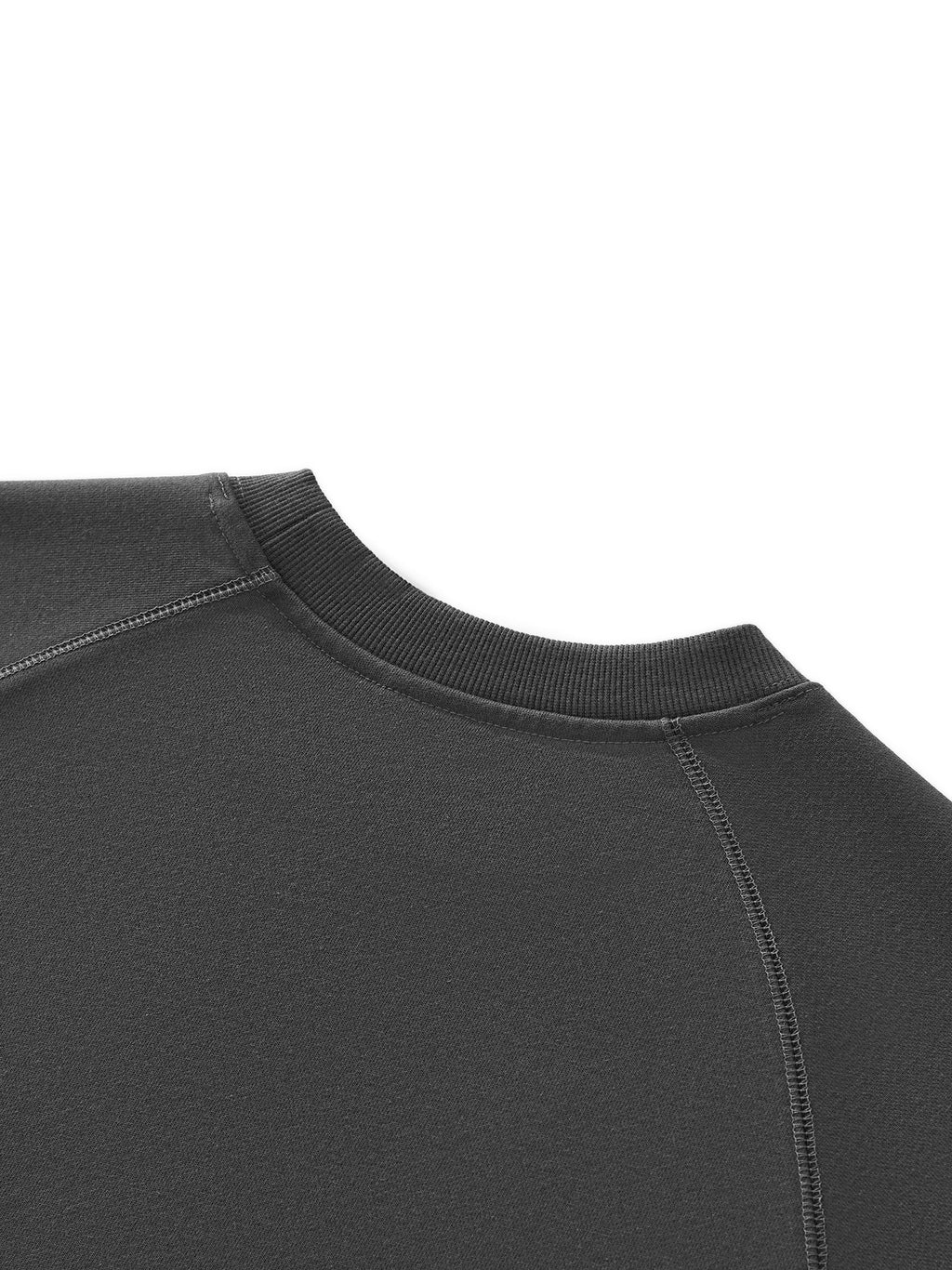 White Essential Heavyweight Dolman Sleeve Boxy Sweatshirt