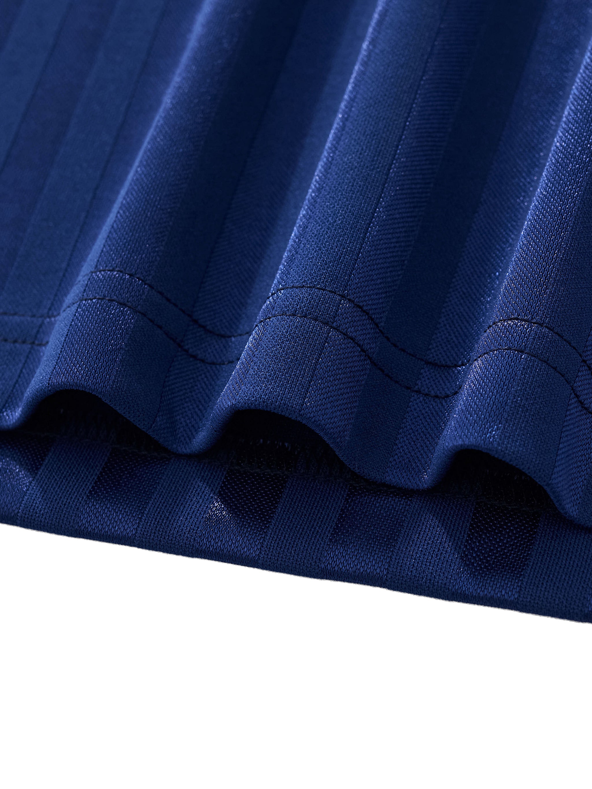 Black With White Contrast Collar Striped Football Top