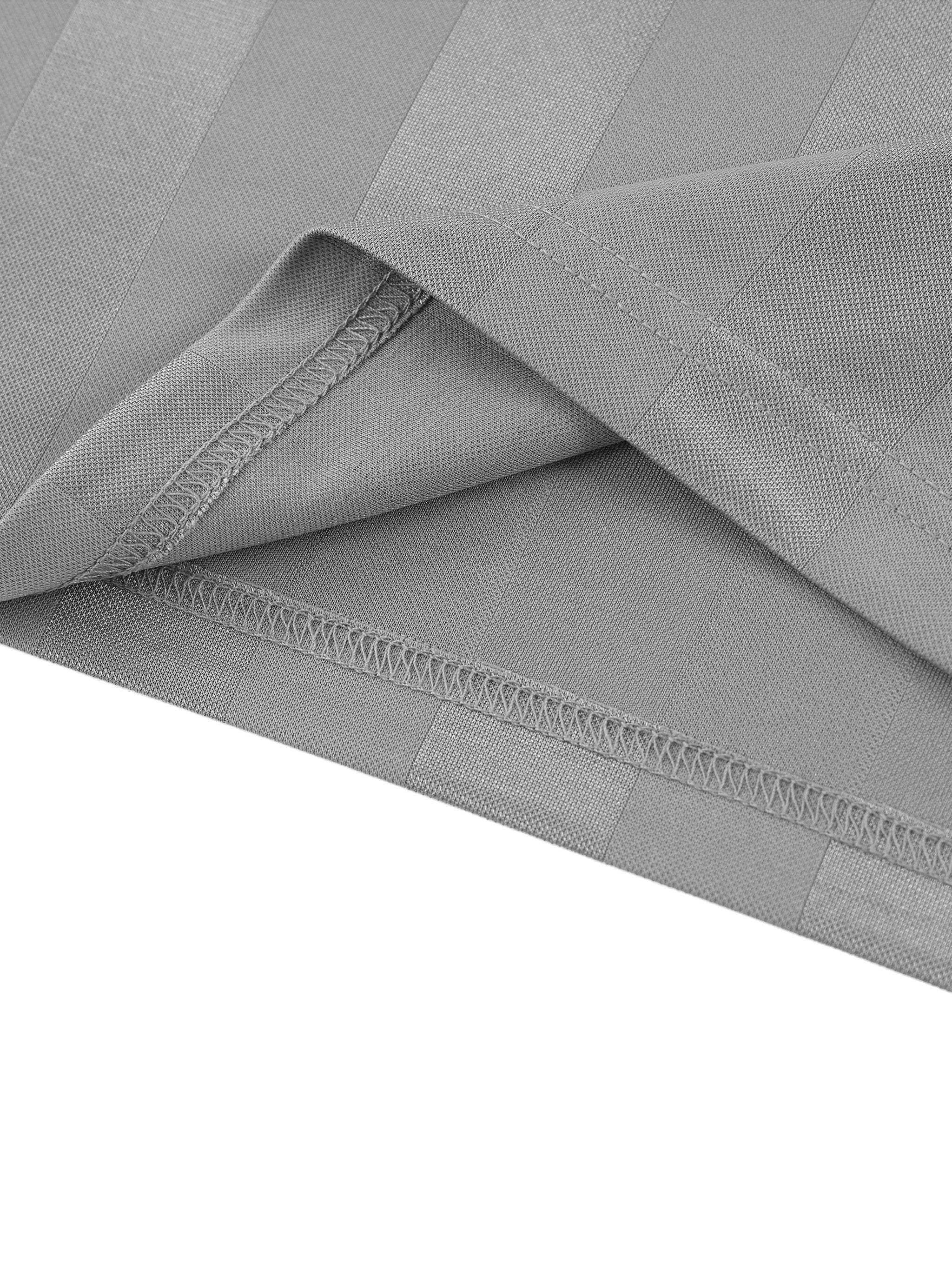 Grey With White Detail Shadow Stripe Collared Football Top