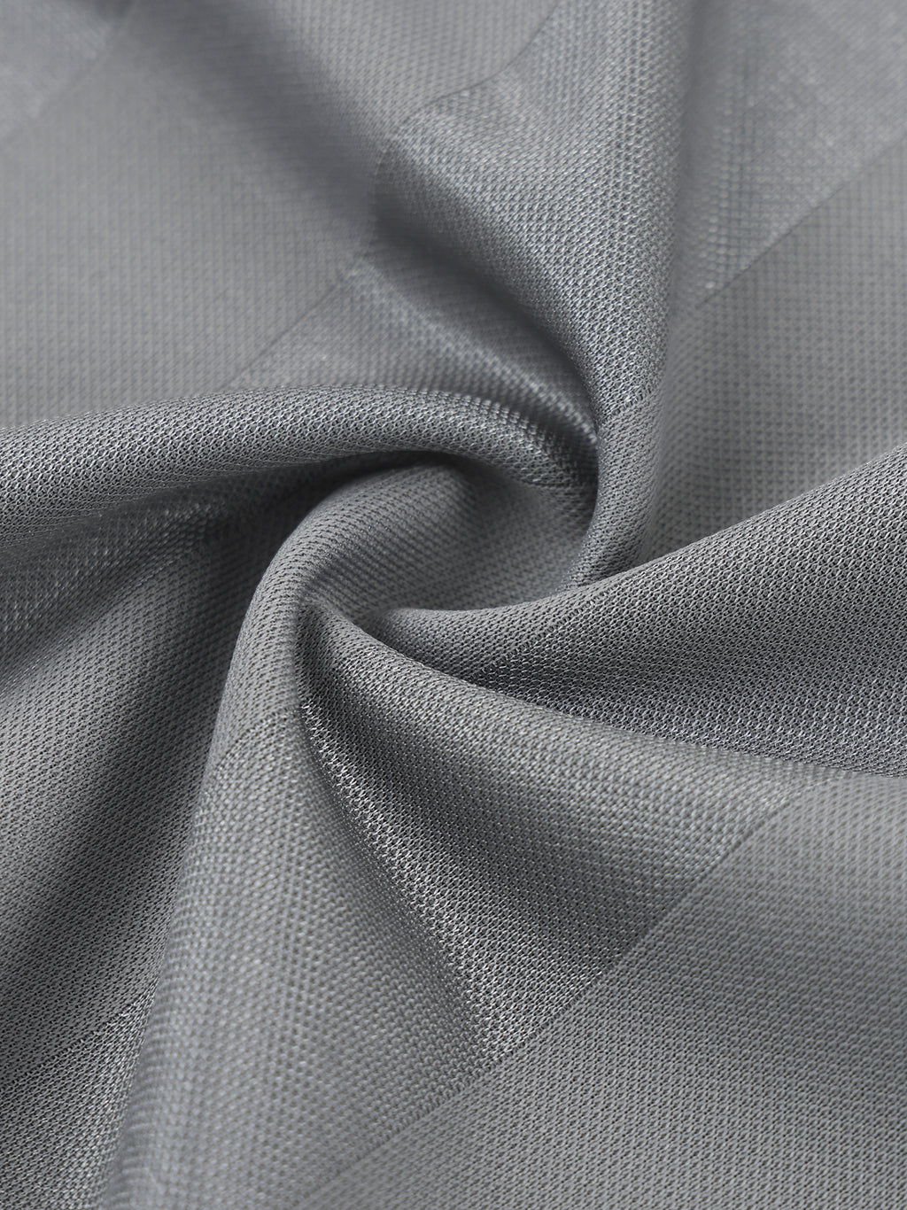Grey With White Detail Shadow Stripe Collared Football Top